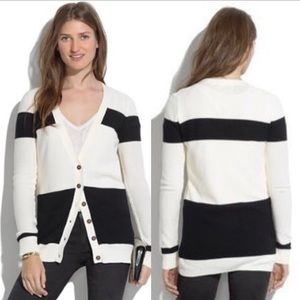 Madewell Inlet Color Block Cardigan size M
